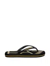 Ea7 Logo-print Flip-flops In Black