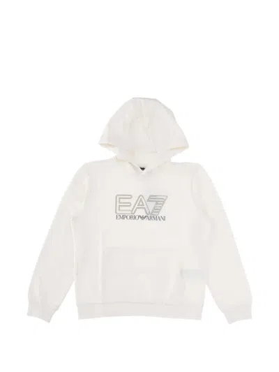 Ea7 Kids' Logo-print Hoodie In Multi