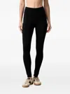 Ea7 Stretch Legging With High Waist In Technical Fabric Vigor7 In Black