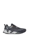 Ea7 Logo-print Low-top Sneakers In Blue