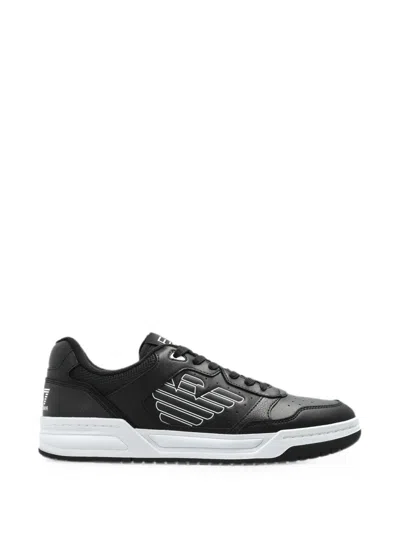 Ea7 Logo-print Panelled Sneakers In Multi