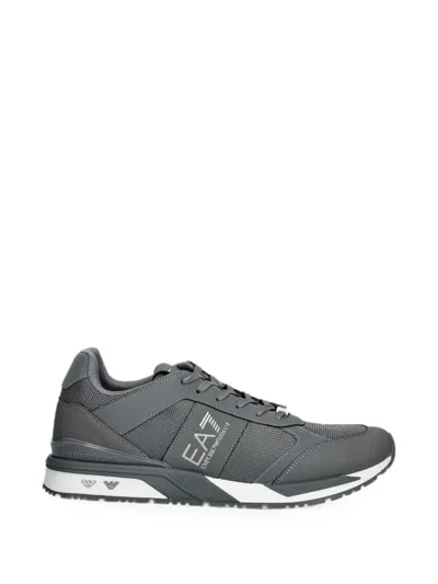 Ea7 Logo-print Panelled Sneakers In Multi