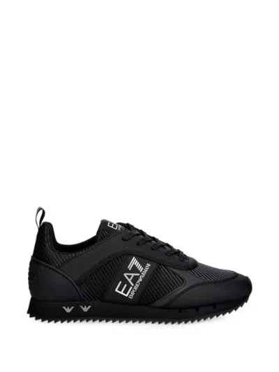 Ea7 Logo-print Panelled Sneakers In Multi
