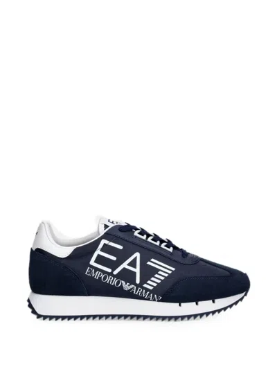 Ea7 Logo-print Panelled Sneakers In Multi