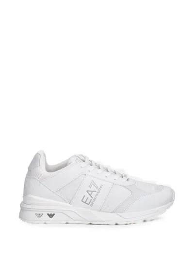 Ea7 Logo-print Panelled Sneakers In Multi