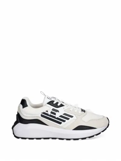 Ea7 Logo-print Panelled Sneakers In Multi