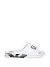 Ea7 Logo-print Slides In White