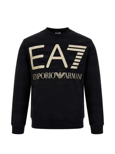 Ea7 Emporio Armani Logo Sweatshirt Black