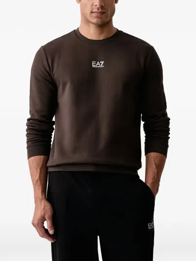Ea7 Logo-print Sweatshirt In Multi