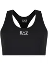Ea7 Logo-print Tank Top In Blue