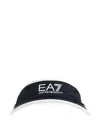 Ea7 Logo-print Contrast-trim Visor In Blue