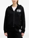 Ea7 Logo-print Track Pants In Black