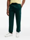 Ea7 Logo-print Track Pants In Green