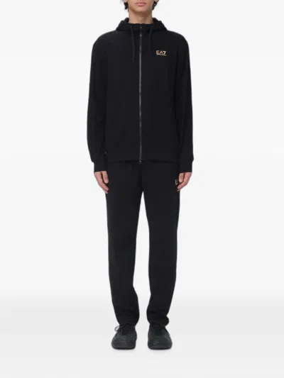 Ea7 Logo-print Track Pants In Multi