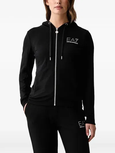 Ea7 Logo-print Tracksuit In Black