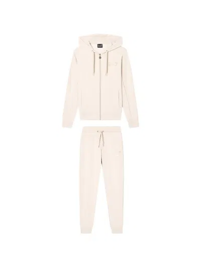 Ea7 Logo-print Tracksuit In Pink