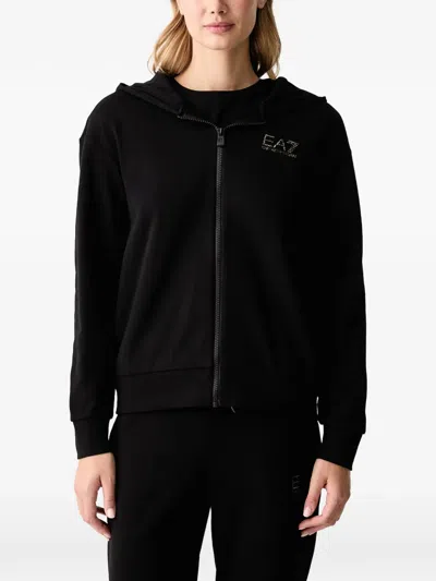 Ea7 Logo-print Tracksuit Set In Black