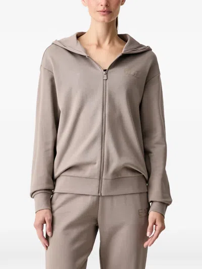 Ea7 Logo-print Tracksuit Set In Gray