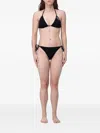 Ea7 Logo-print Triangle Bikini In Black