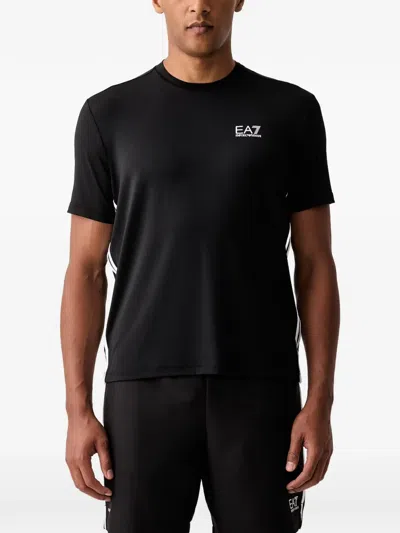Ea7 Logo-print T-shirt In Multi
