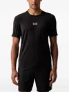 Ea7 Logo-print T-shirt In Black