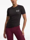 Ea7 Logo-print T-shirt In Black