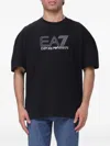 Ea7 Logo-print T-shirt In Black