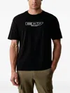 Ea7 Logo-print T-shirt In Black
