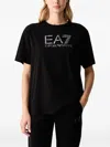 Ea7 Logo-print T-shirt In Black
