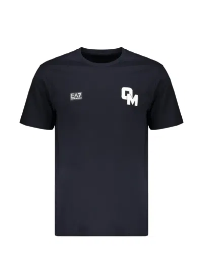 Ea7 Logo-print T-shirt In Animal Print