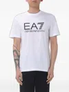 Ea7 Logo-print T-shirt In White