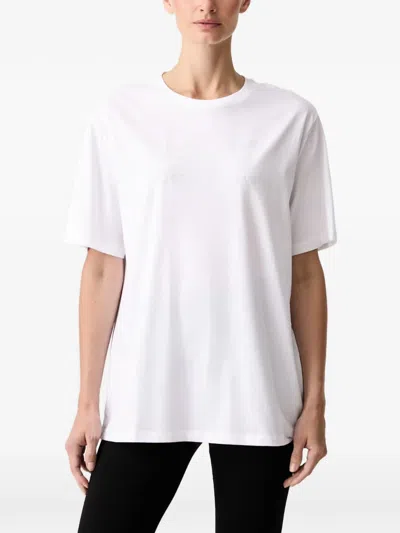 Ea7 Logo-print T-shirt In White