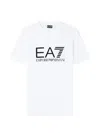 Ea7 Logo-print T-shirt In White