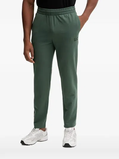 Ea7 Logo-print Zip-up Tracksuit In Green