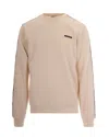 Ea7 Logo-tape Interlock Sweatshirt In Neutral