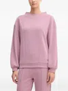 Ea7 Long-sleeve Crew-neck Tracksuit Pants In Pink