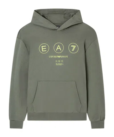 Ea7 Long Sleeve Sweatshirt In Green