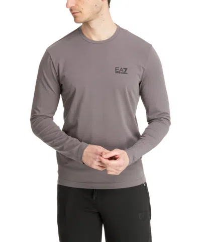 Ea7 Long Sleeve T-shirt In Grey