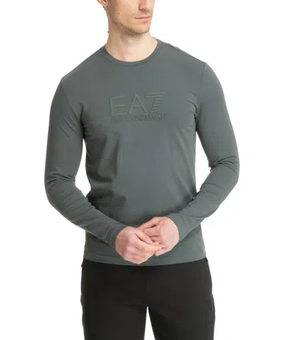 Ea7 Long Sleeve T-shirt In Grey