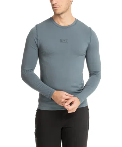 Ea7 Long Sleeve T-shirt In Grey