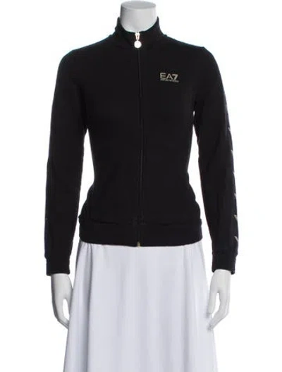 Pre-owned Ea7 Long Sleeve Top In Gray