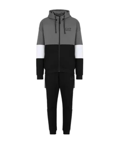 Ea7 Long-sleeved Casual Wear Set In Black