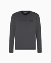 Ea7 Long-sleeved Cotton Core Identity T-shirt