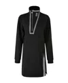 EA7 LONG-SLEEVED SLIT DRESS