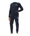 Ea7 Long-sleeved Sportswear Suit In Black