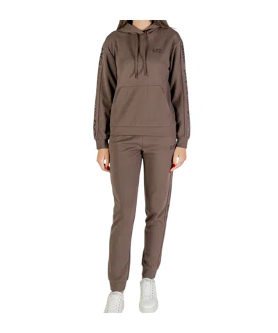 Ea7 Long-sleeved Sportswear Suit In Blue