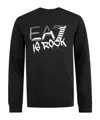 Ea7 Long-sleeved Sweater In Black