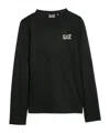 Ea7 Long-sleeved T-shirt In Black
