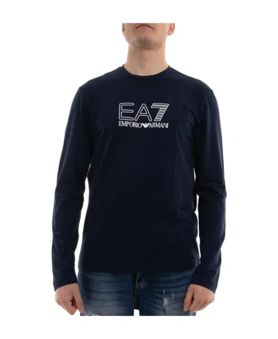 Ea7 Long Sleeved T-shirt In Black