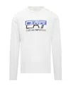 Ea7 Long-sleeved T-shirt With Round Neck In White